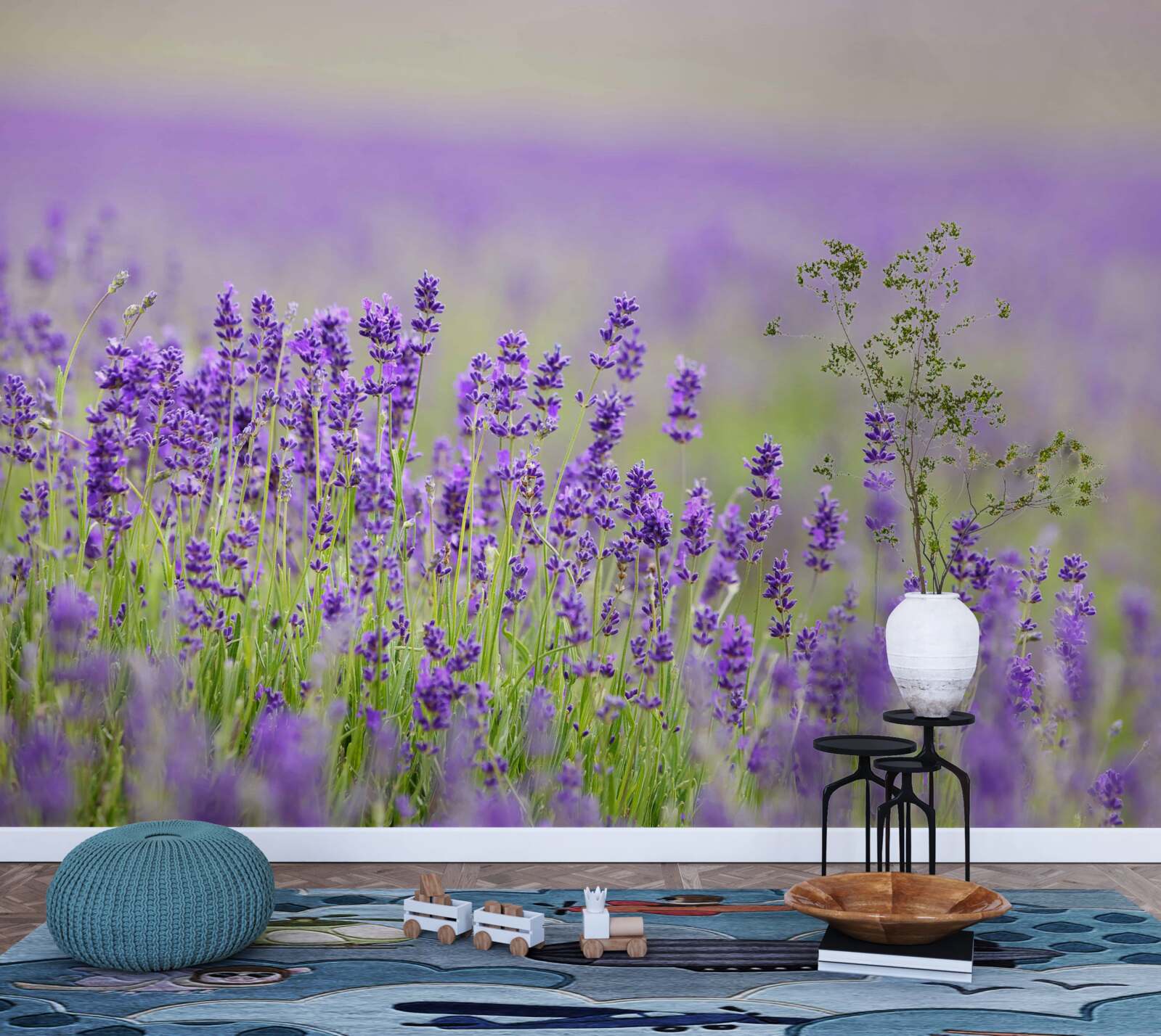 Fototapeta levanduľové polia