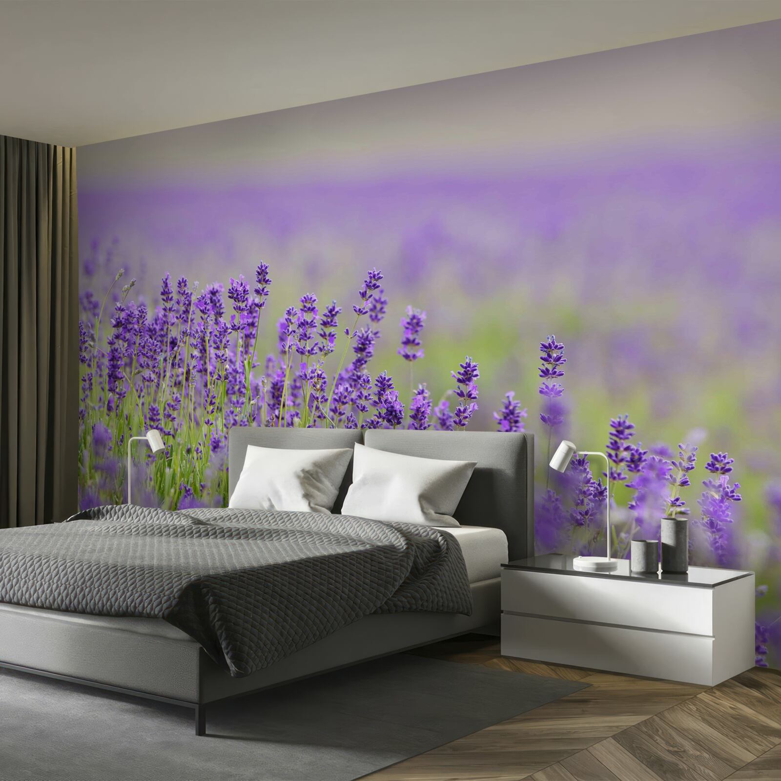 Fototapeta levanduľové polia