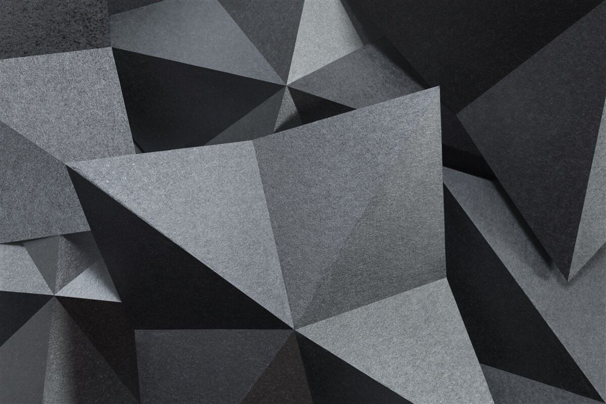 Fototapeta geometrické obrazce na tmavom pozadí