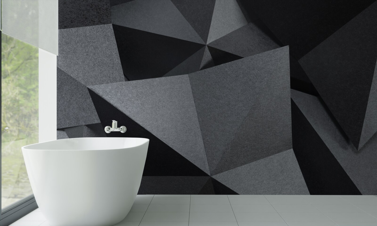 Fototapeta geometrické obrazce na tmavom pozadí