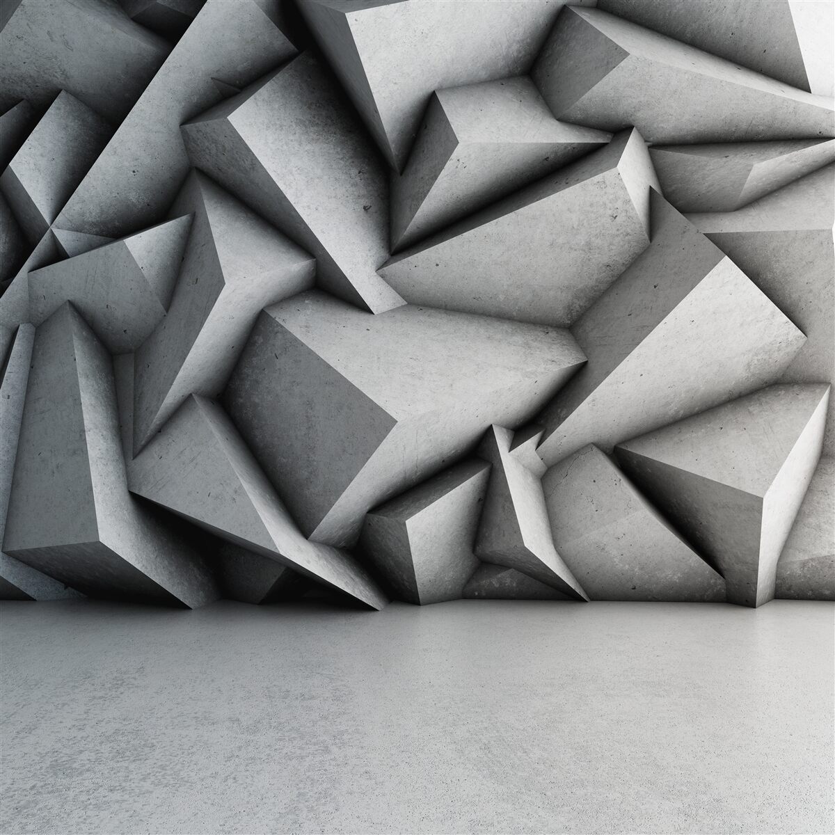 Fototapeta veľké 3D postavy na sivom pozadí