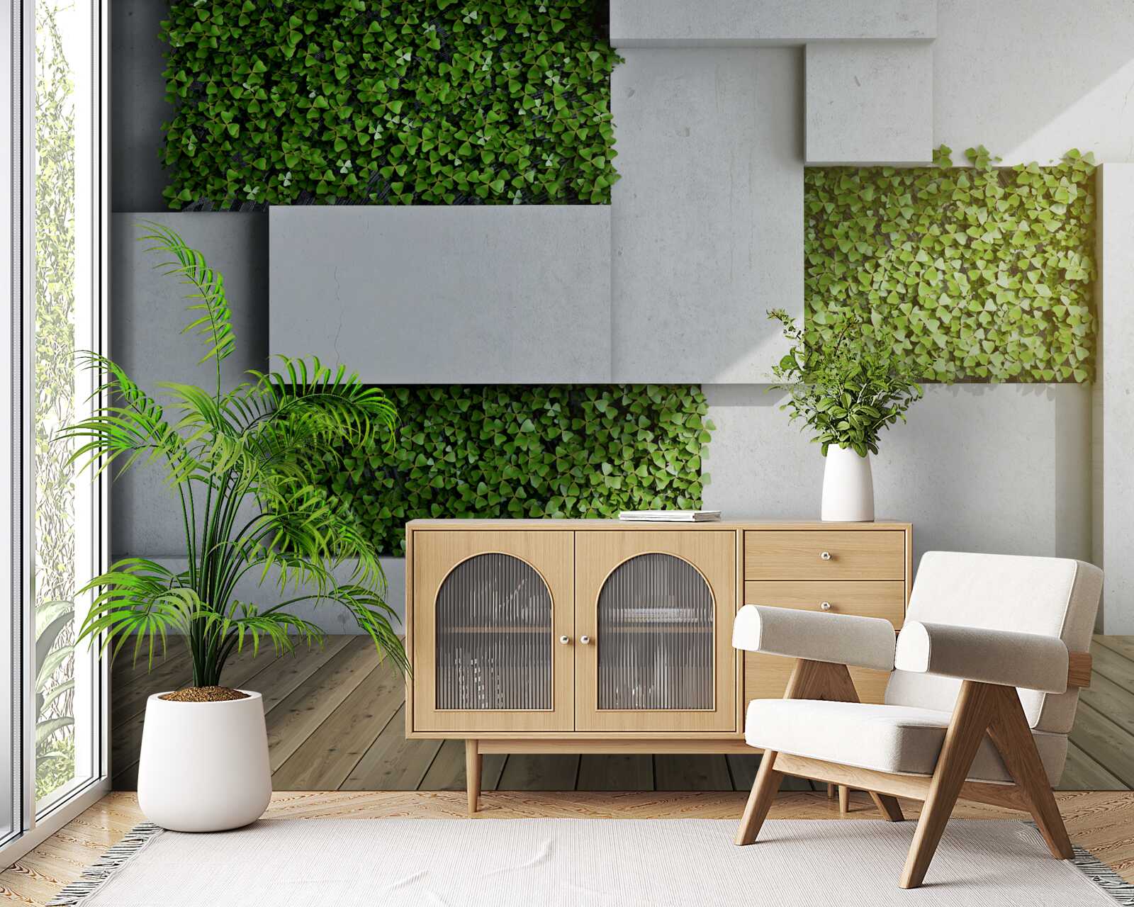 Fototapeta zelená dekorácia na stenu