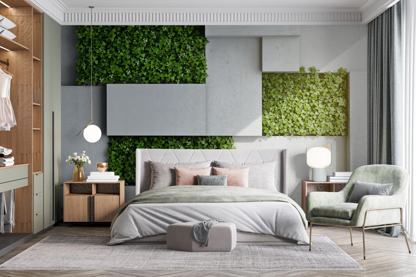 Fototapeta zelená dekorácia na stenu