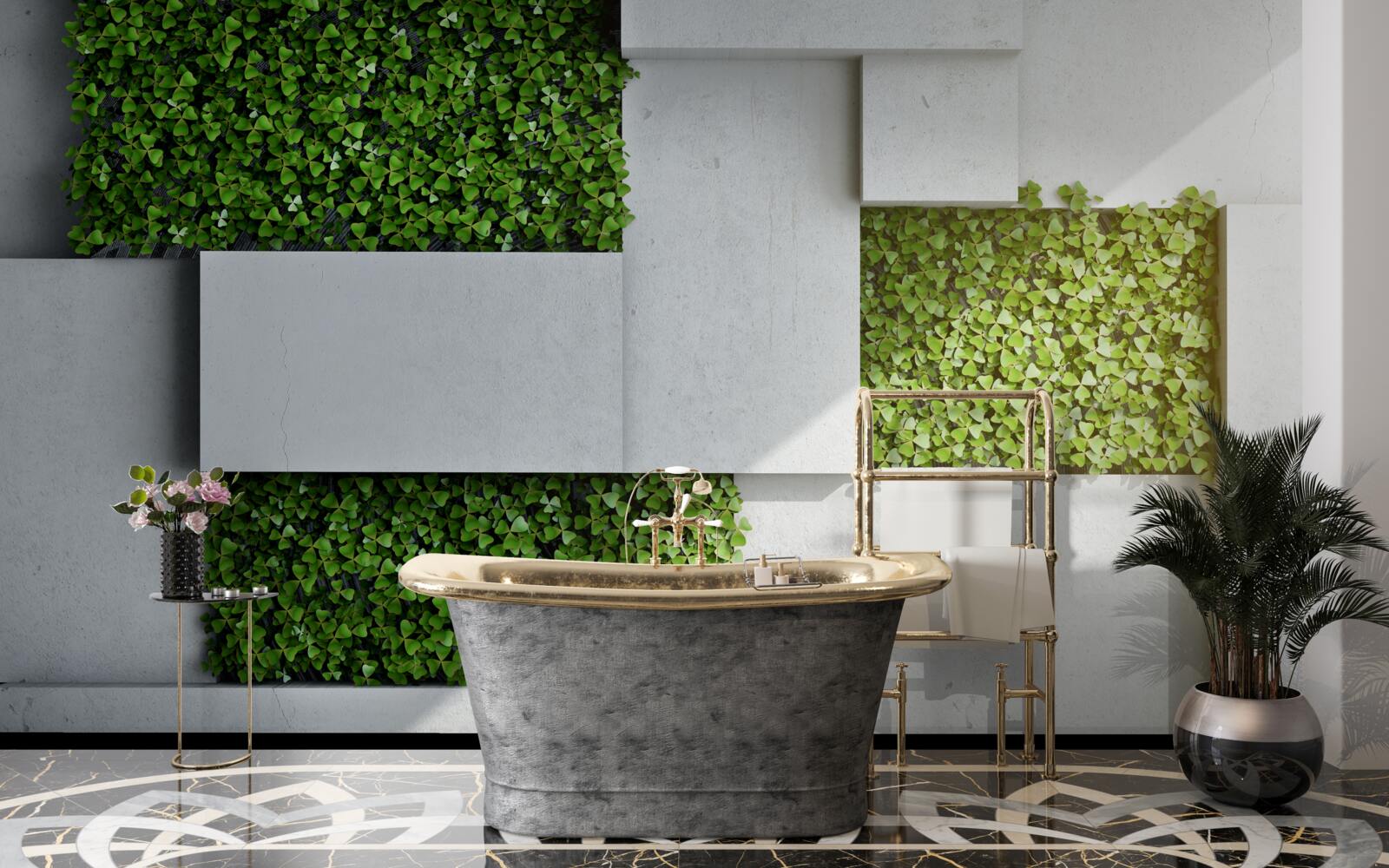 Fototapeta zelená dekorácia na stenu