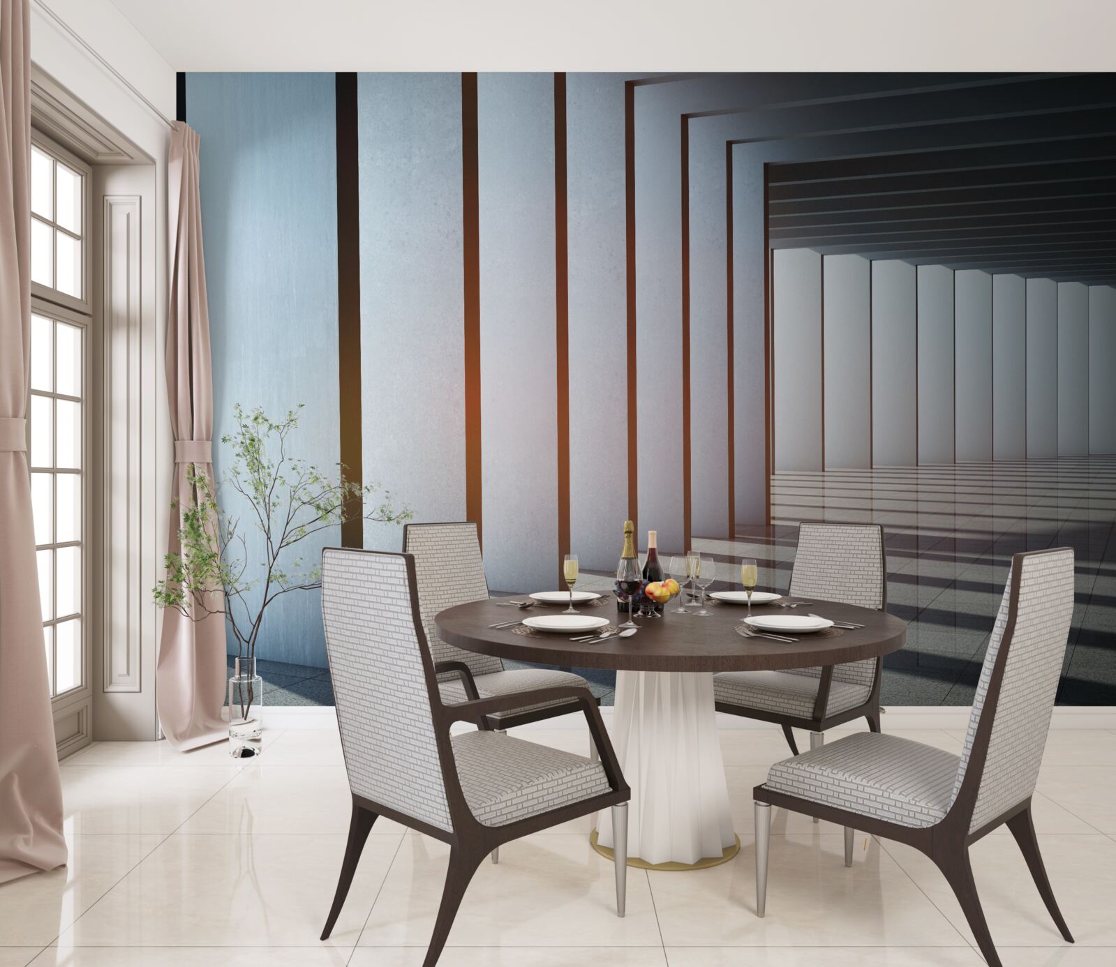 Fototapeta pravouhlé oblúky na úsvite