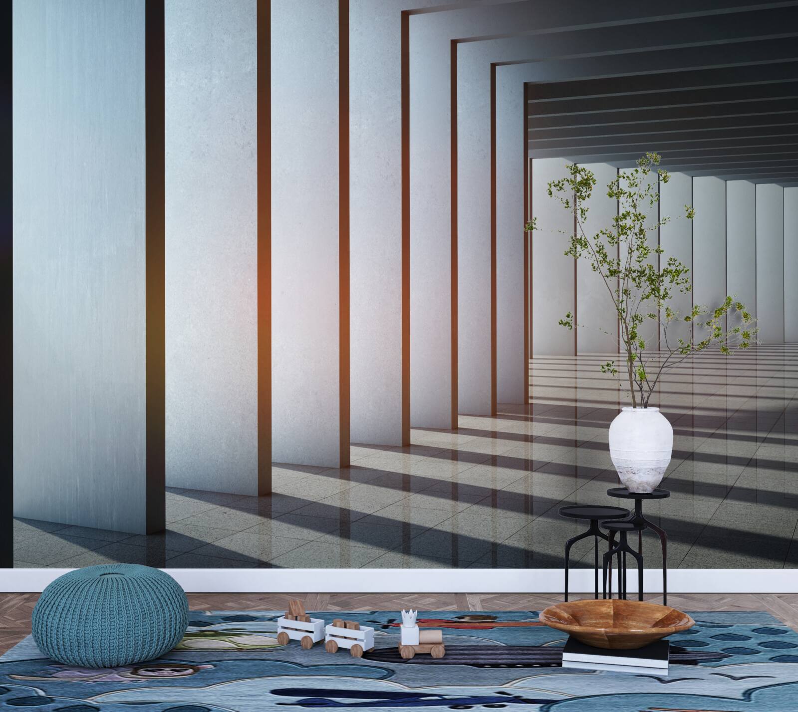 Fototapeta pravouhlé oblúky na úsvite