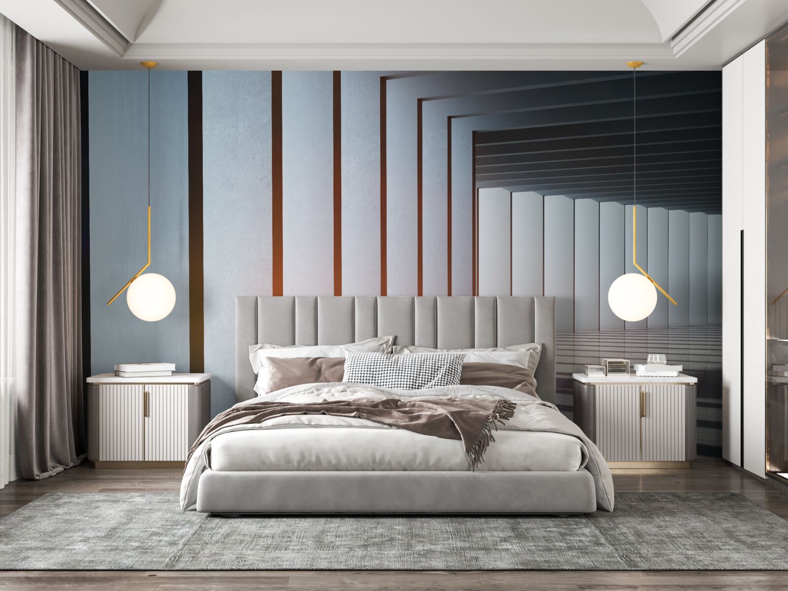 Fototapeta pravouhlé oblúky na úsvite