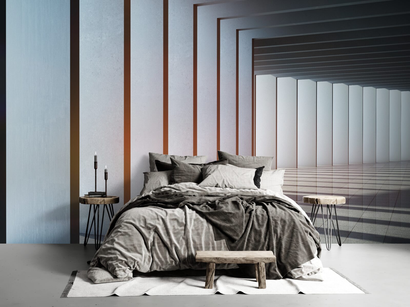 Fototapeta pravouhlé oblúky na úsvite