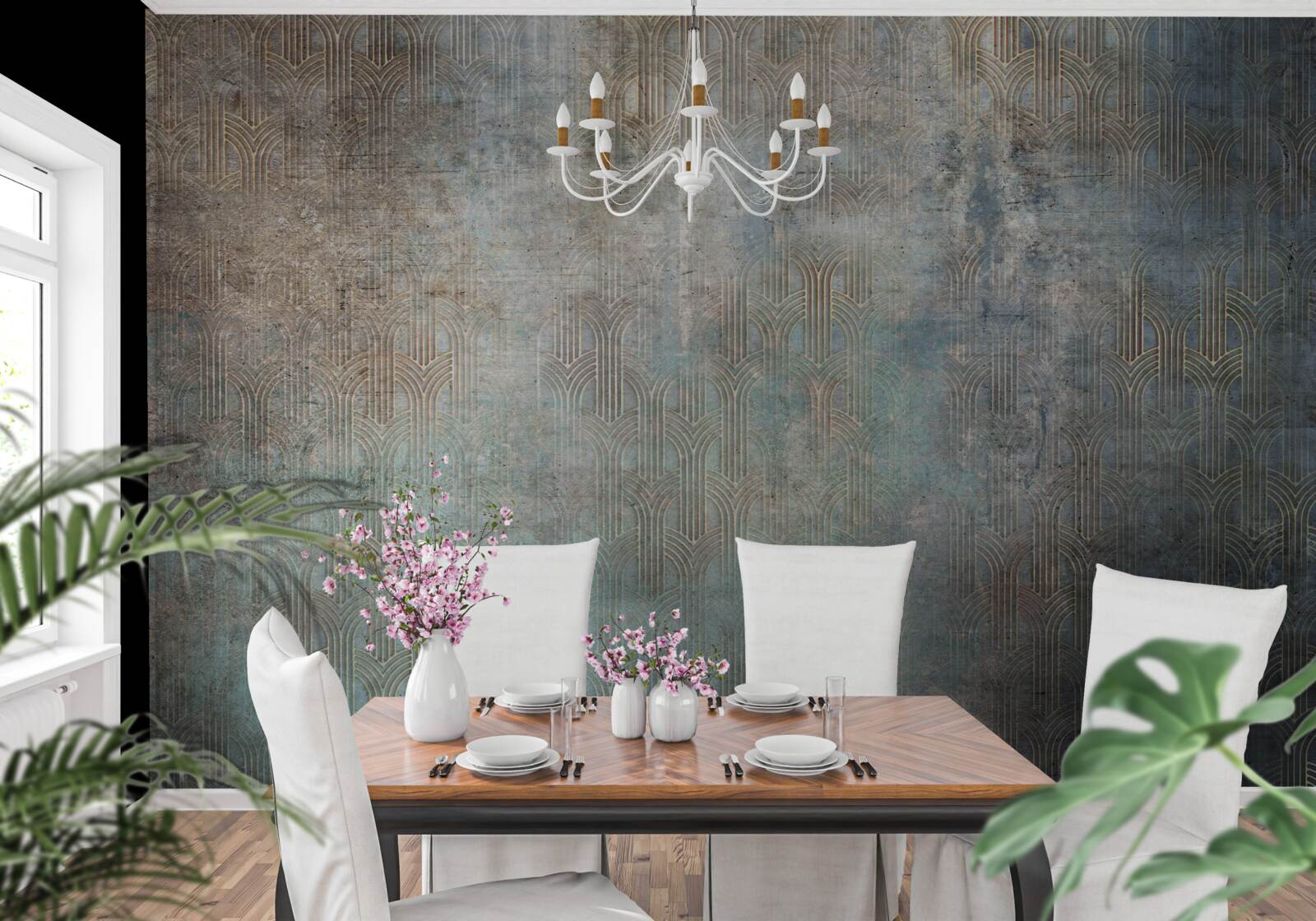 Fototapeta dážď padajúci na vodu v noci