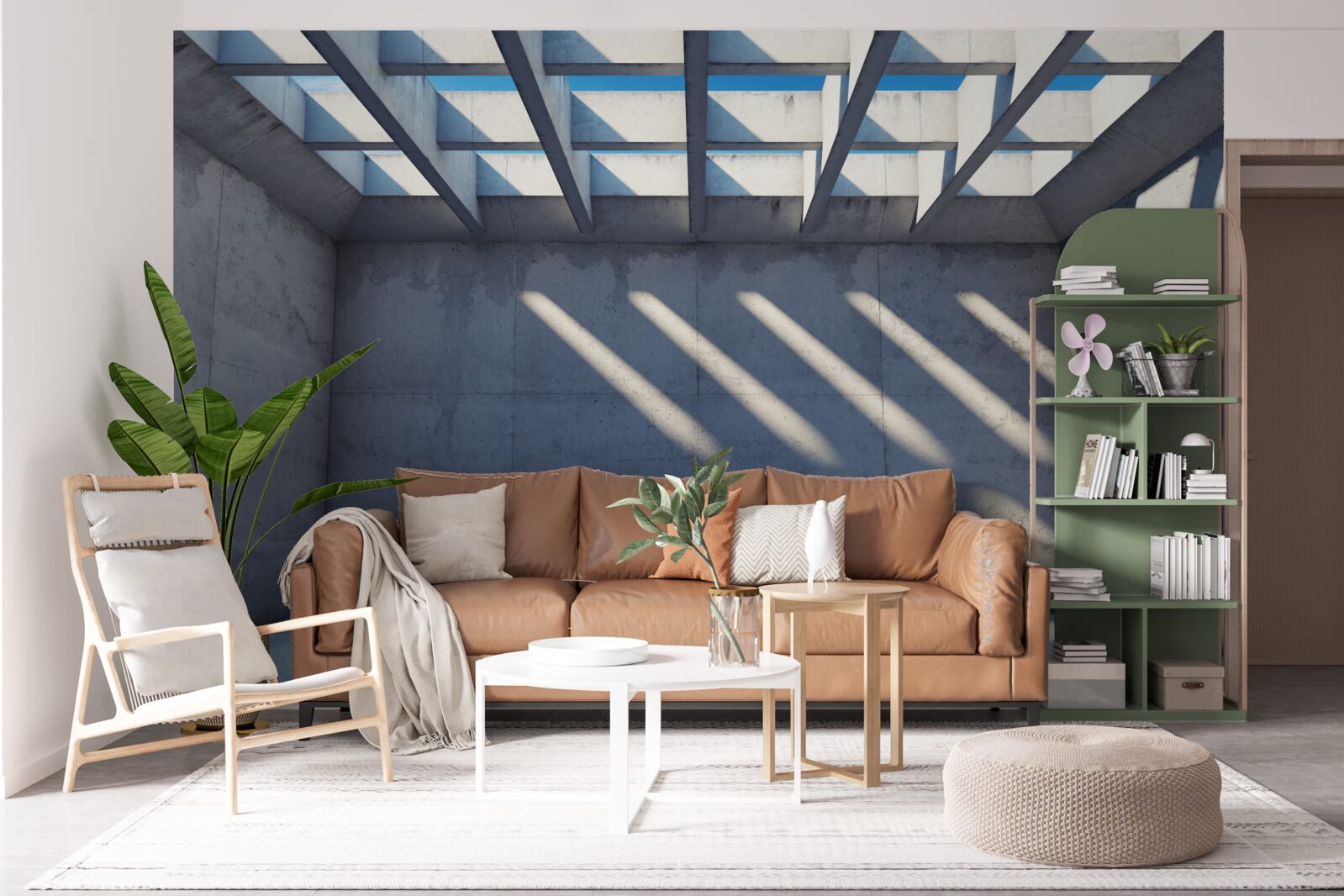 Fototapeta sieťovaný strop so štvorcovým vzorom a priehľadnosťou