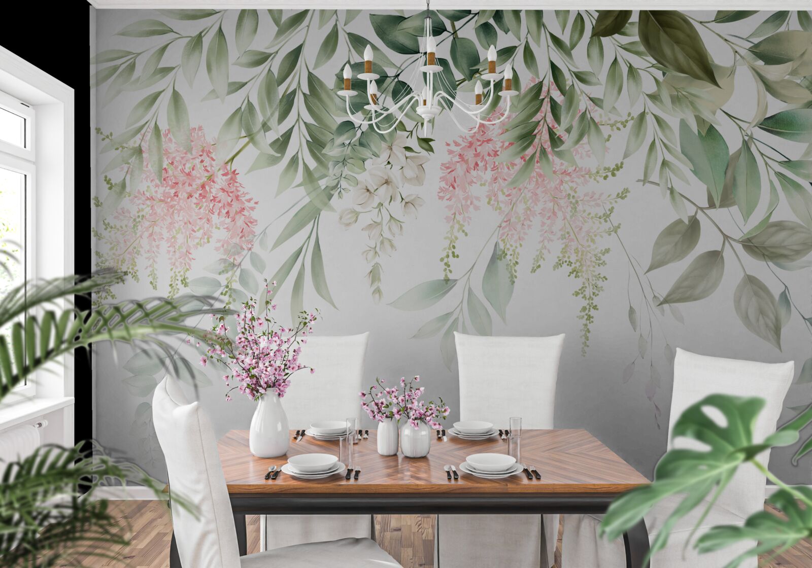 Fototapeta visiace tropické rastliny