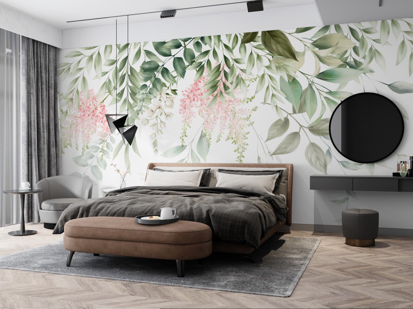 Fototapeta visiace tropické rastliny