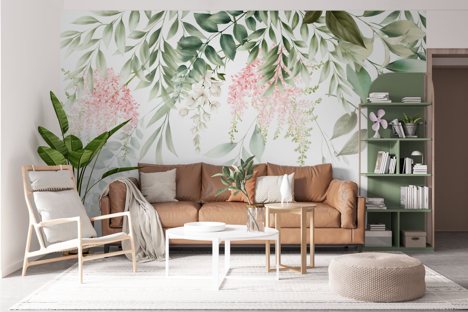 Fototapeta visiace tropické rastliny