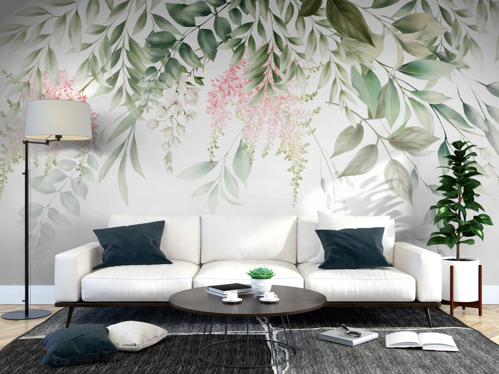 Fototapeta visiace tropické rastliny