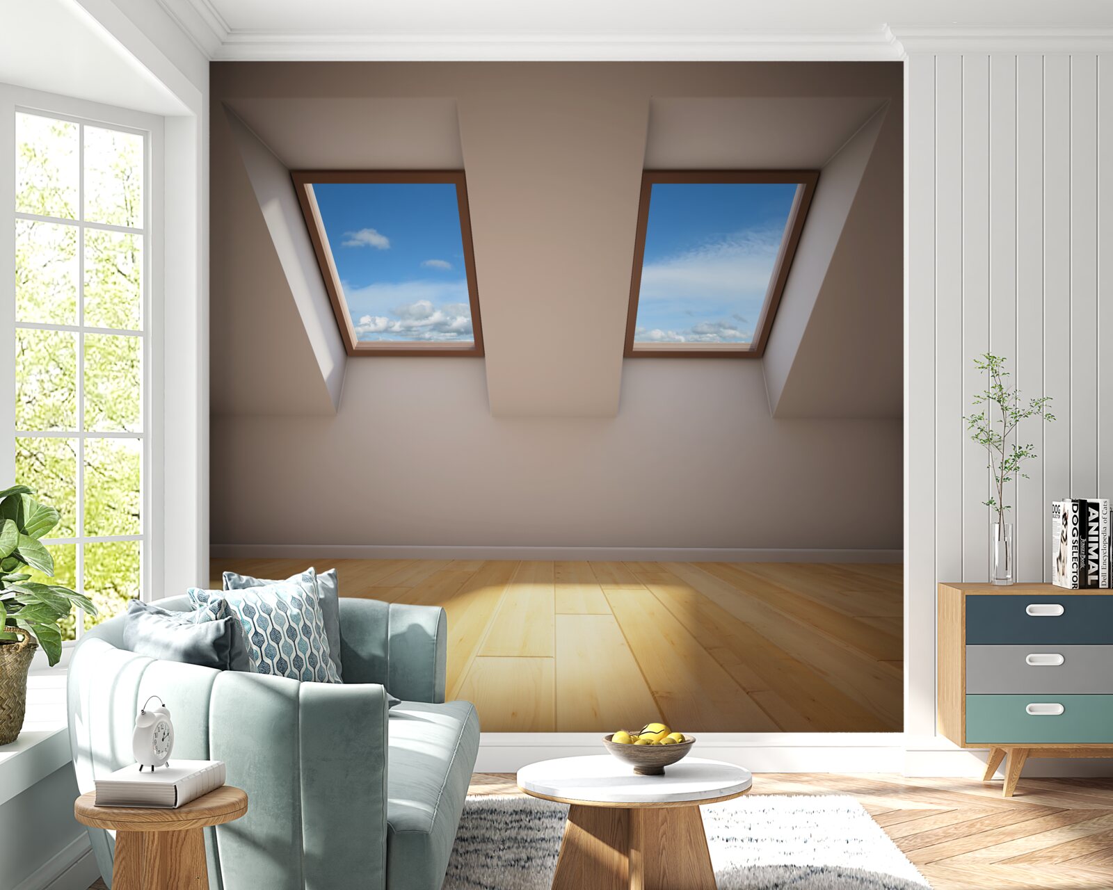 Fototapeta najvyššej úrovni s výhľadom na oblohu