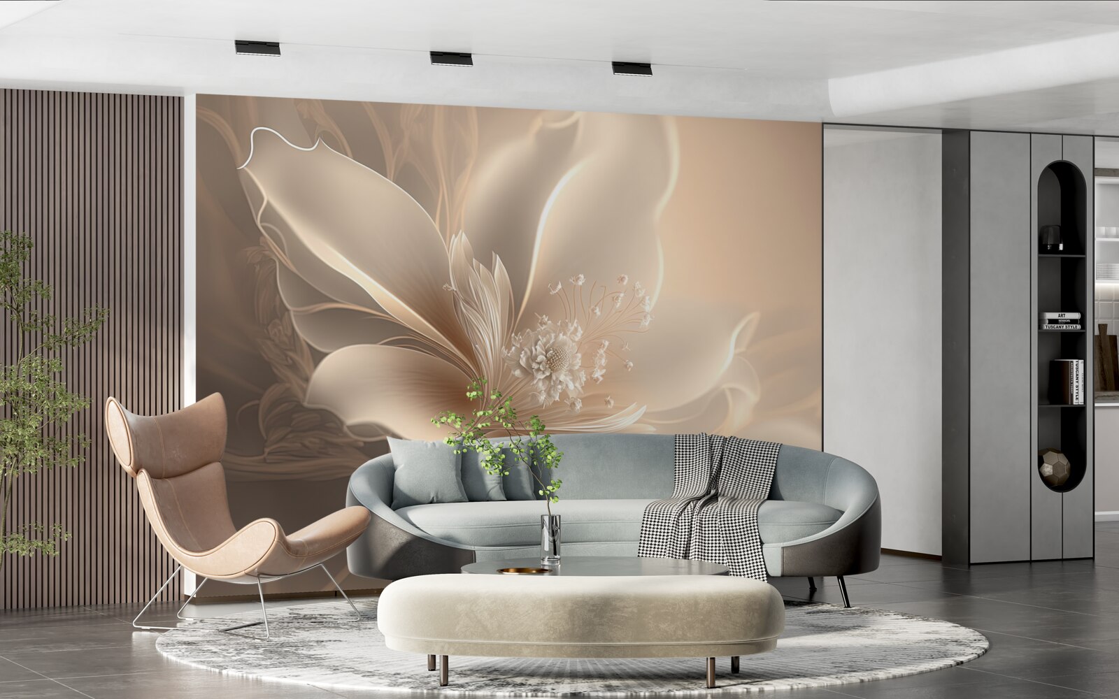 Fototapeta elegantný biely kvet