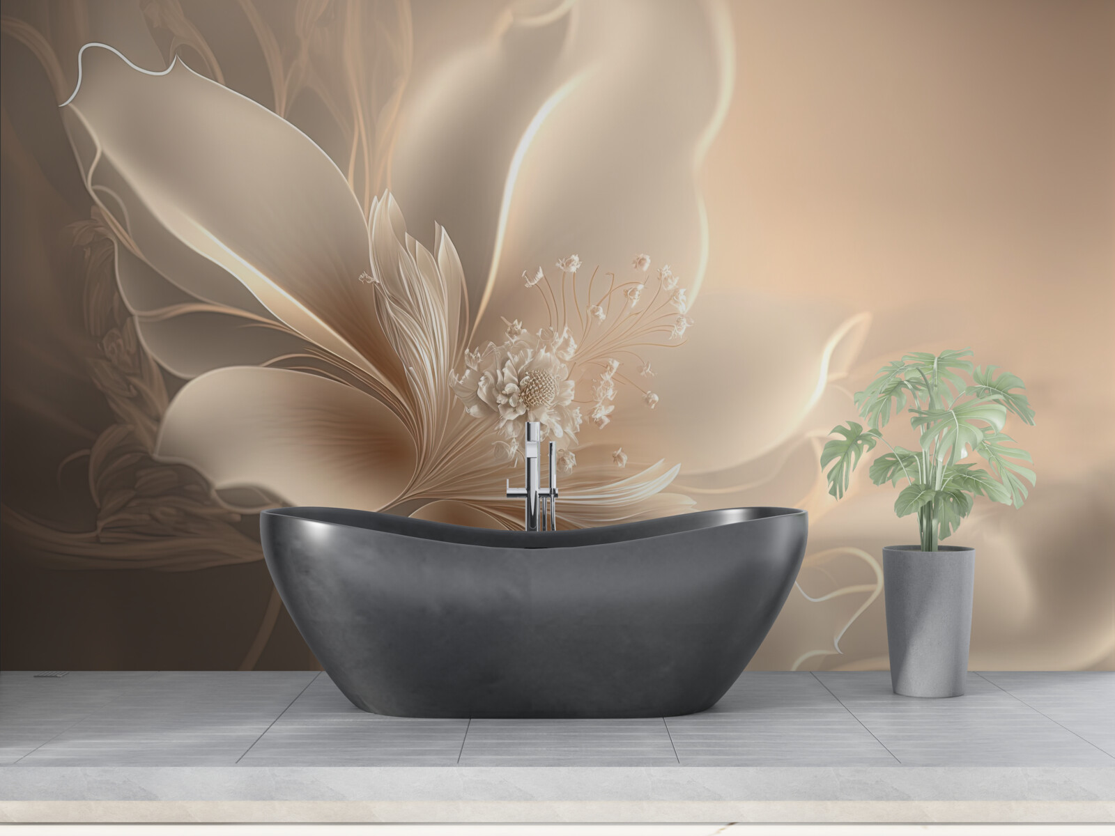 Fototapeta elegantný biely kvet