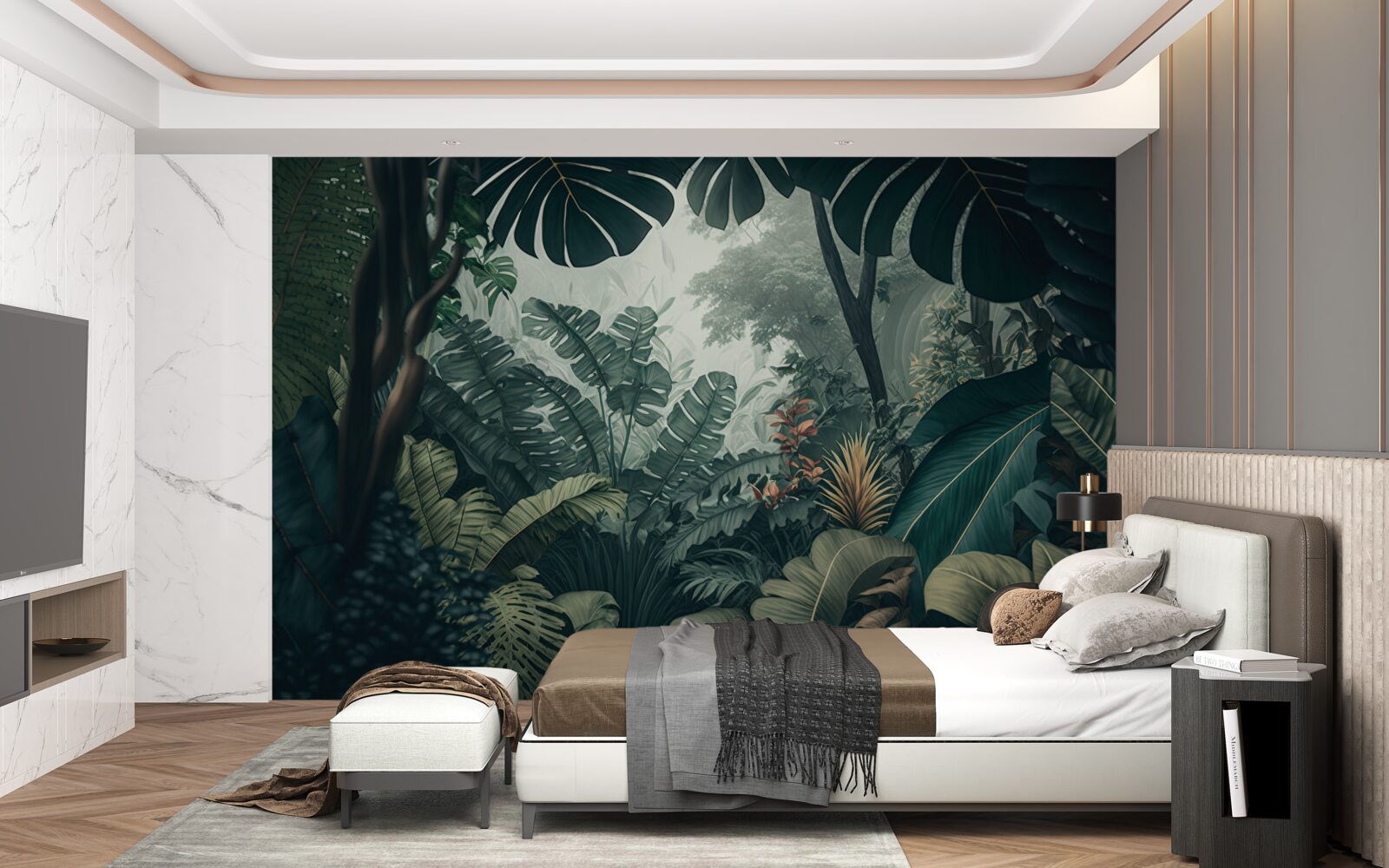 Fototapeta bujná tropická vegetácia