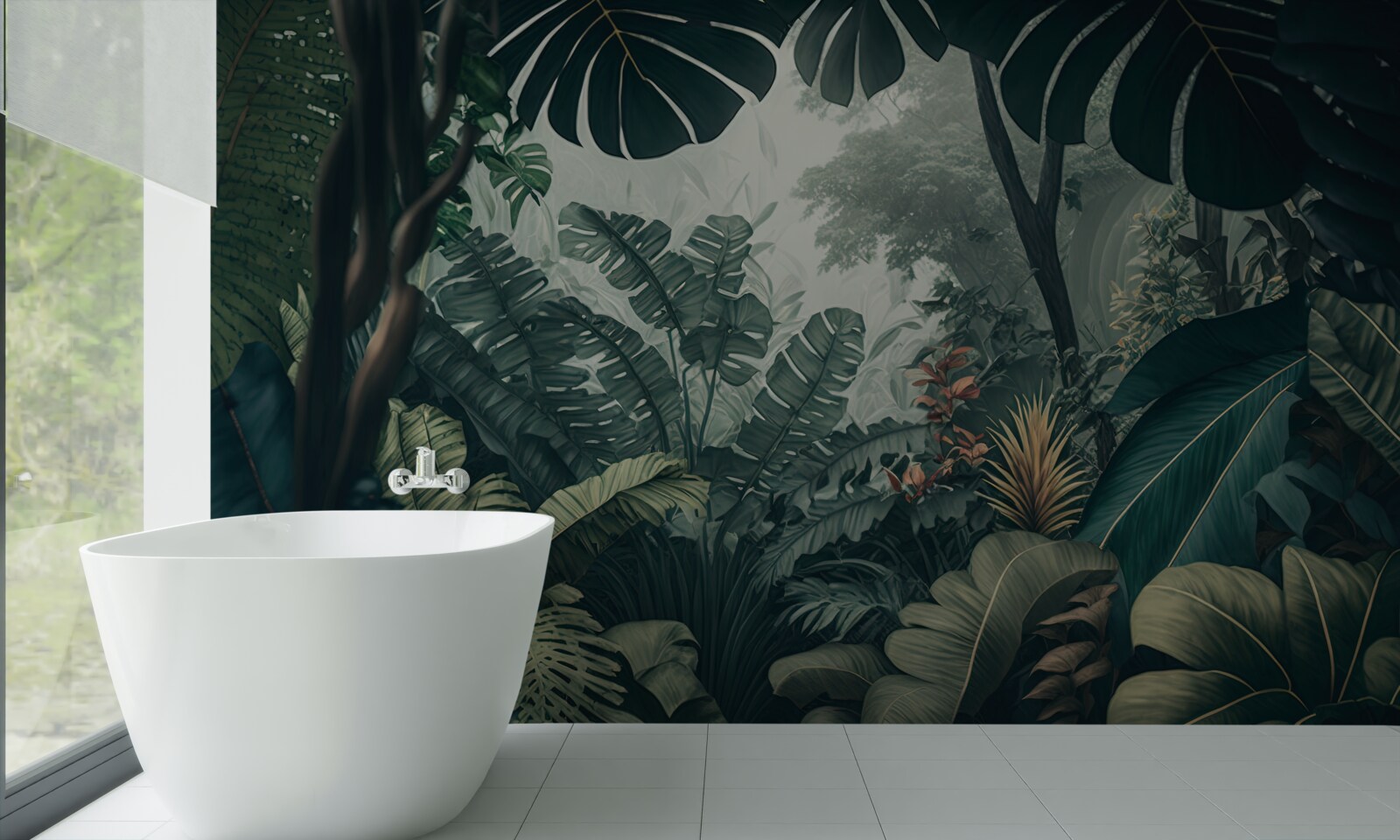 Fototapeta bujná tropická vegetácia