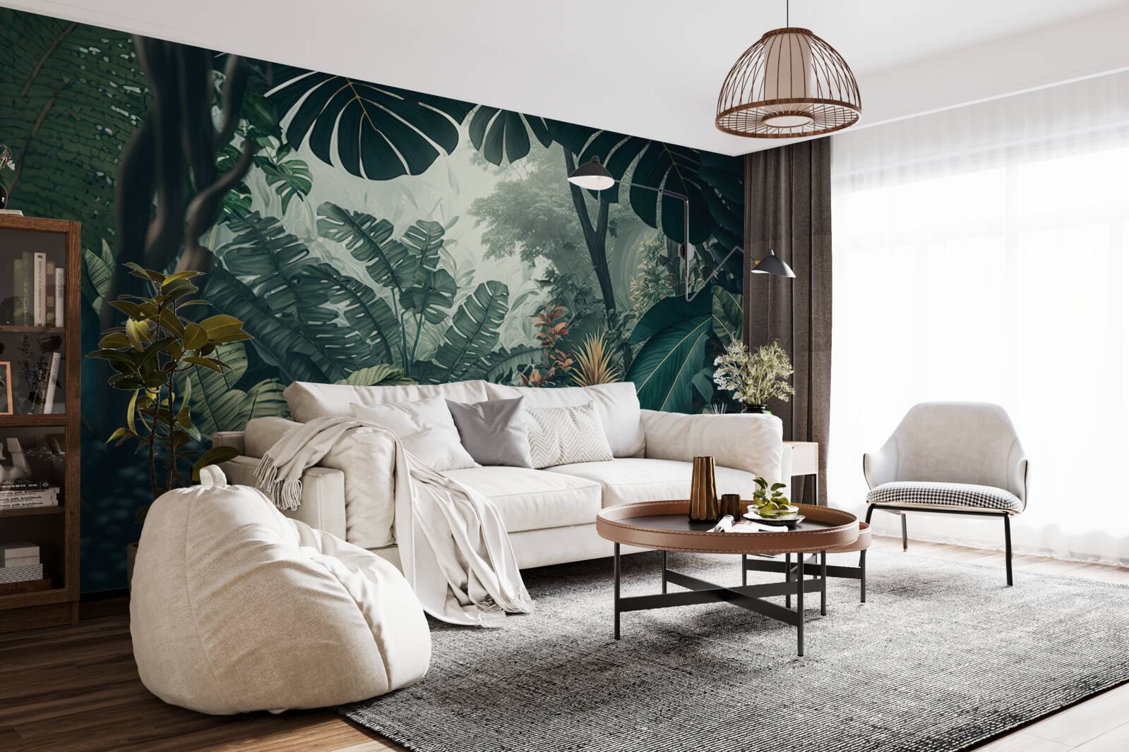 Fototapeta bujná tropická vegetácia