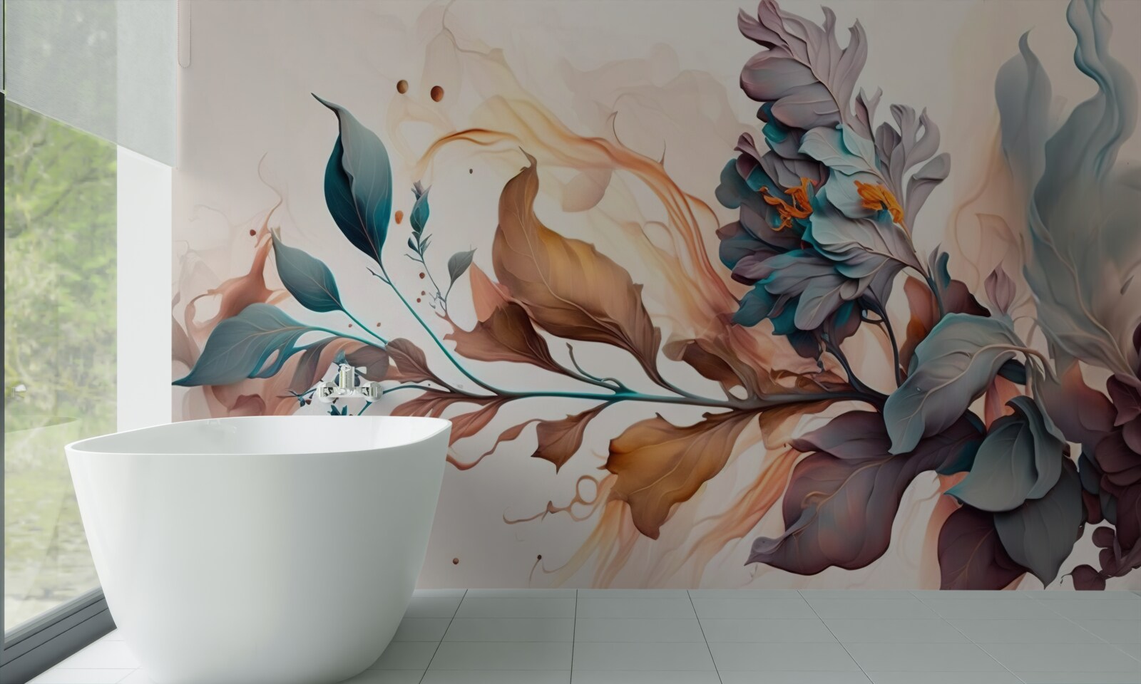 Fototapeta jesenná vetva sfarbená listami