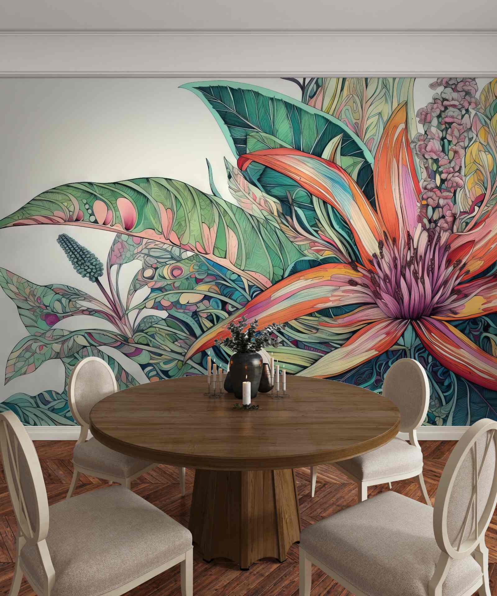 Fototapeta otvorený púčik agresívnej rastliny