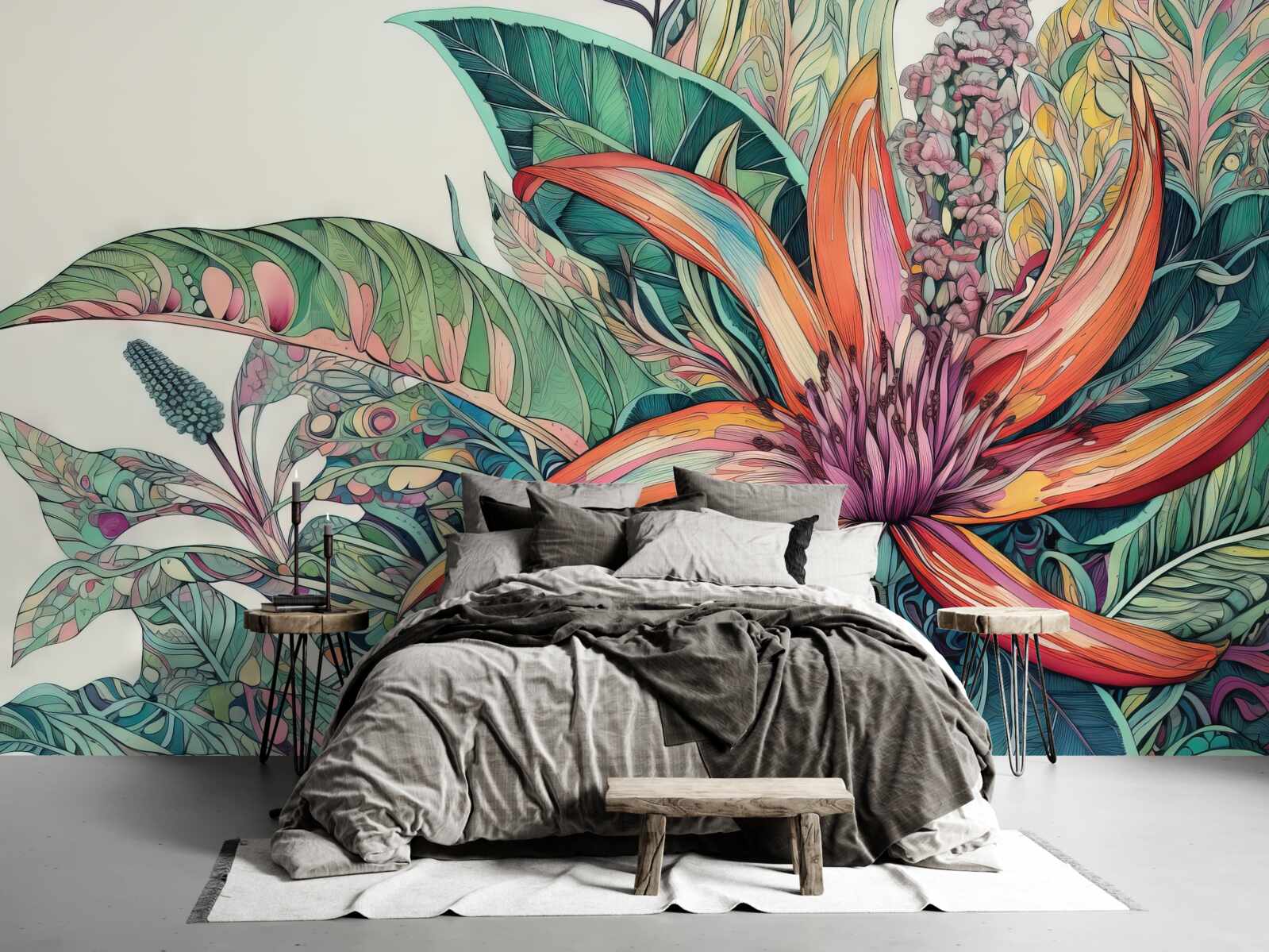 Fototapeta otvorený púčik agresívnej rastliny