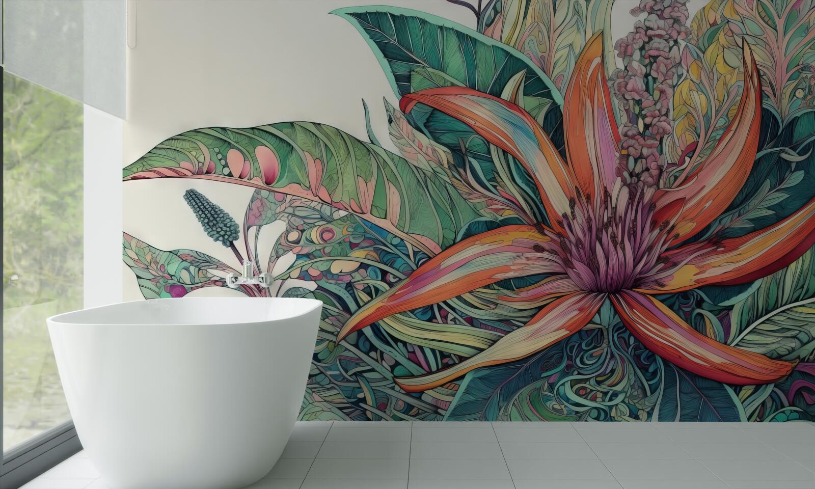 Fototapeta otvorený púčik agresívnej rastliny