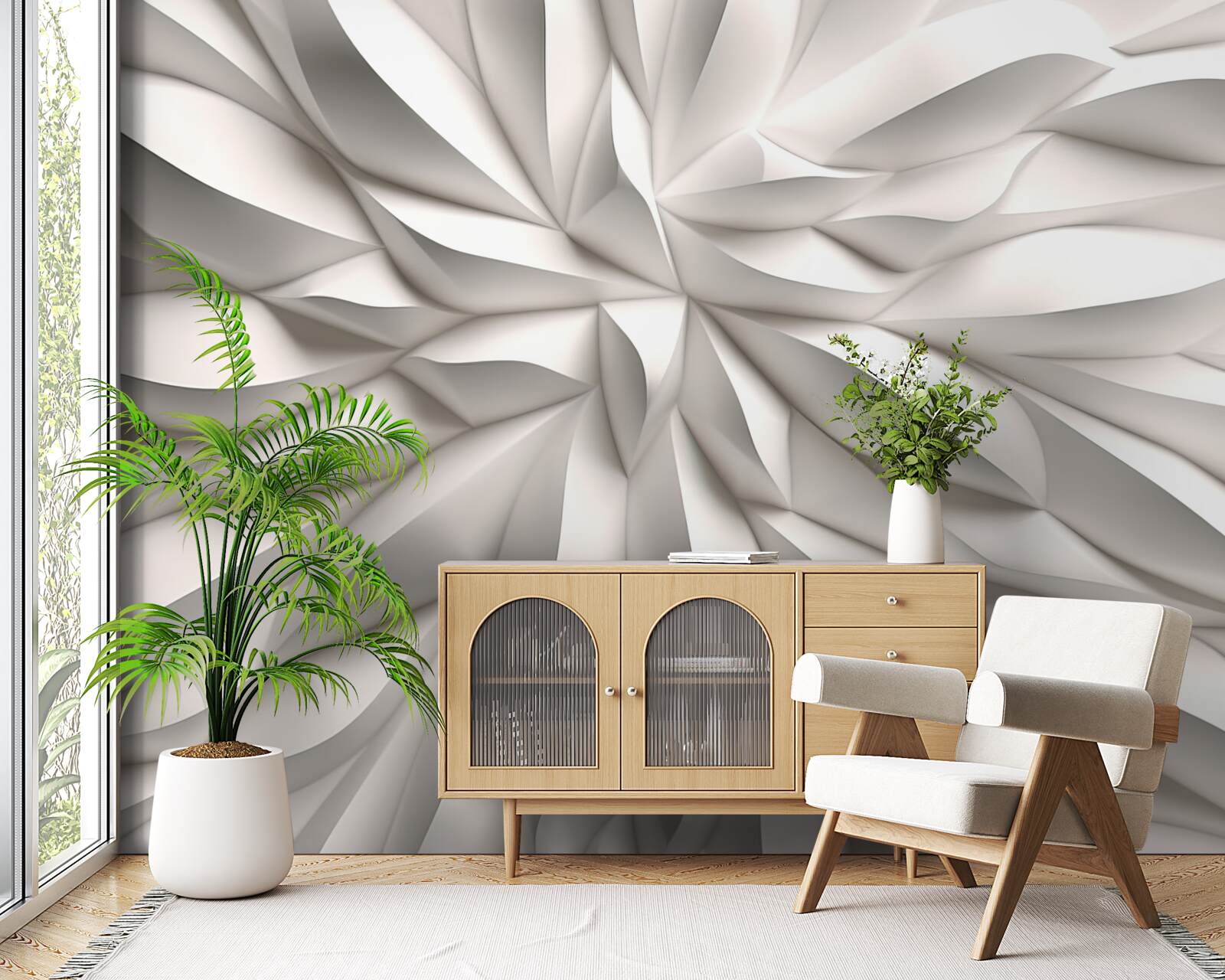 Fototapeta kvetinové centrum v abstrakcii