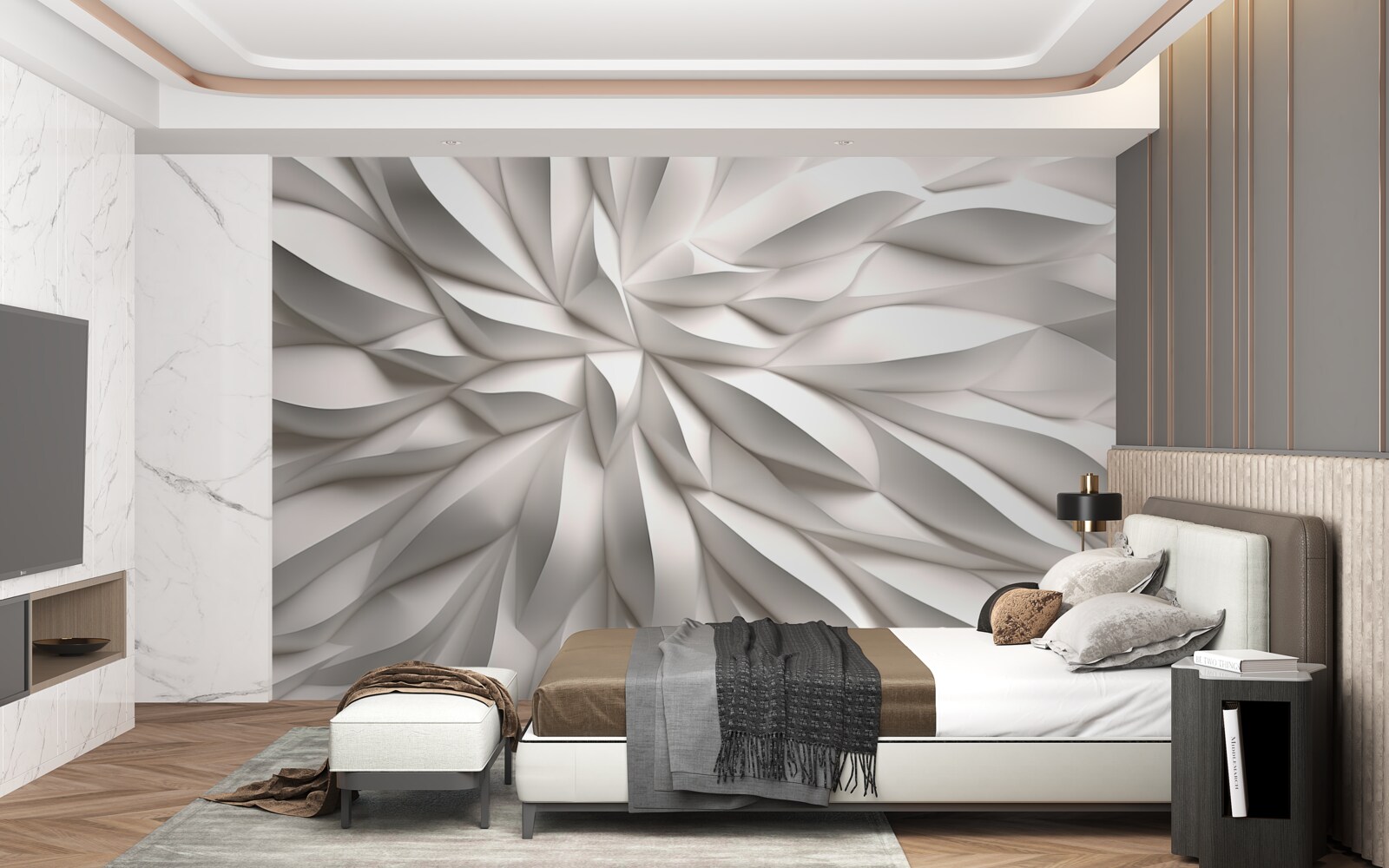 Fototapeta kvetinové centrum v abstrakcii