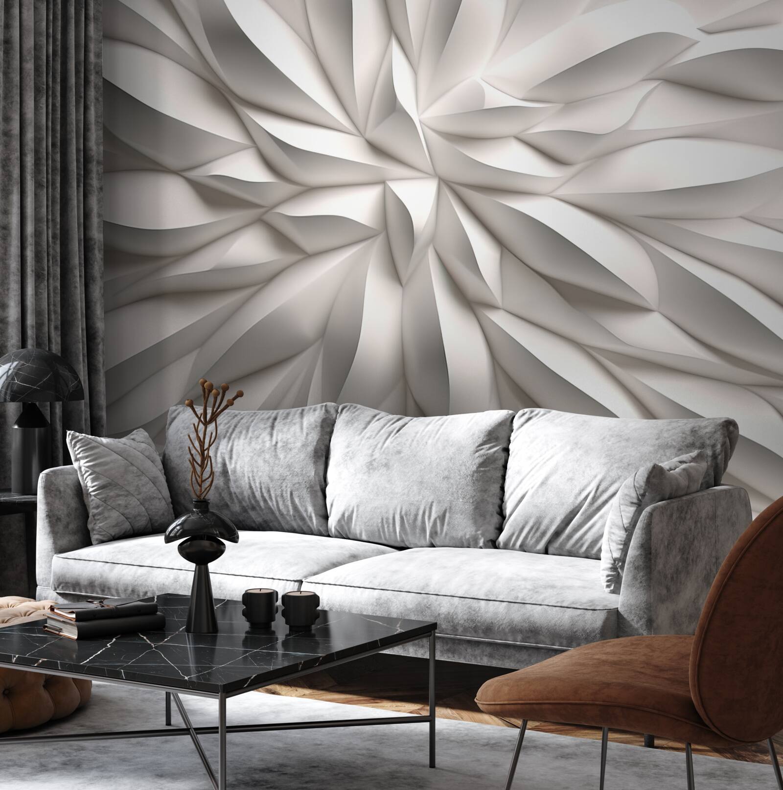 Fototapeta kvetinové centrum v abstrakcii