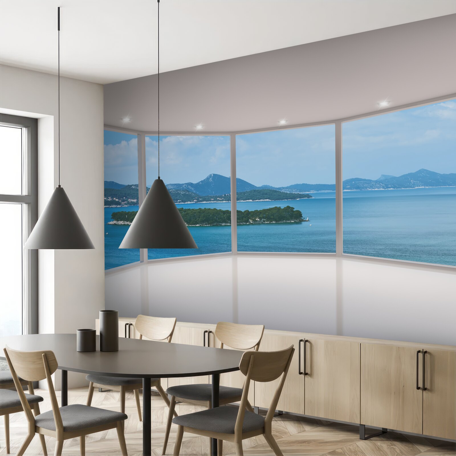 Fototapeta úžasný panoramatický výhľad na oceán priamo z okien