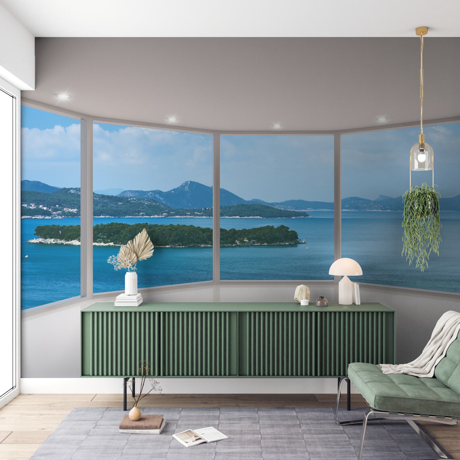 Fototapeta úžasný panoramatický výhľad na oceán priamo z okien