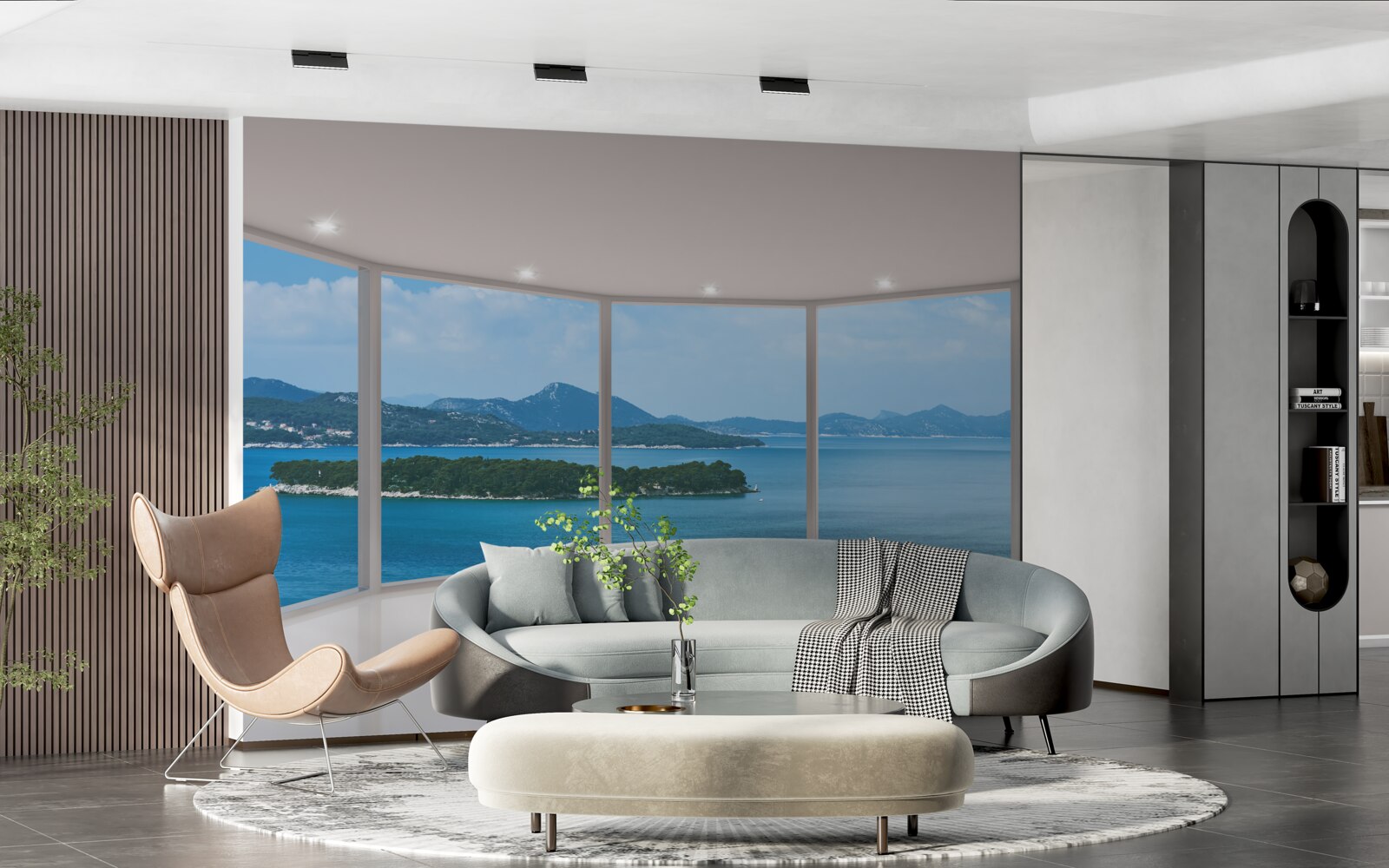 Fototapeta úžasný panoramatický výhľad na oceán priamo z okien