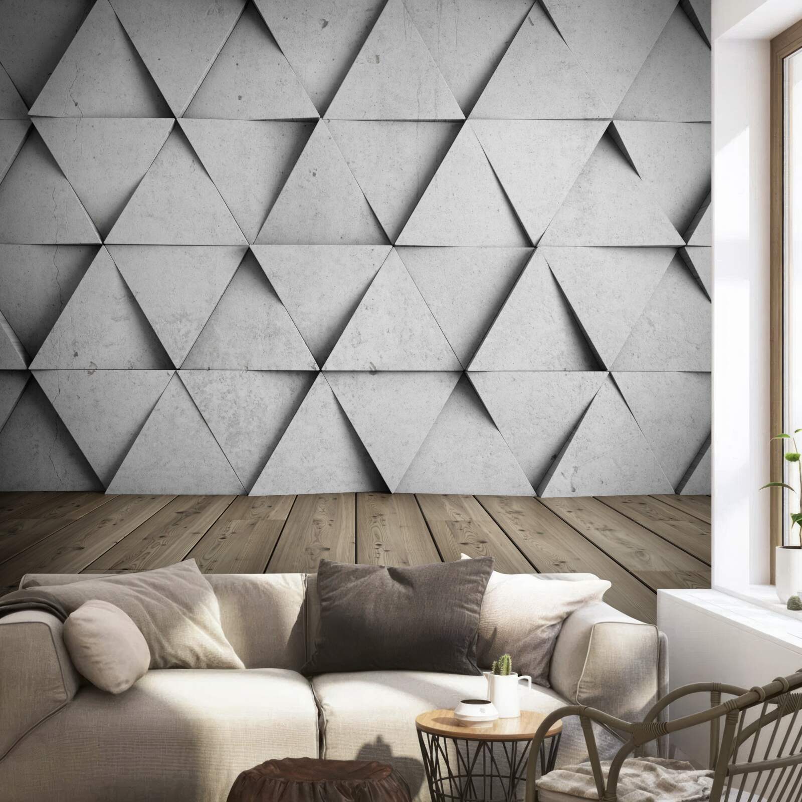 Fototapeta trojrozmerné trojuholníky s rovnými stranami