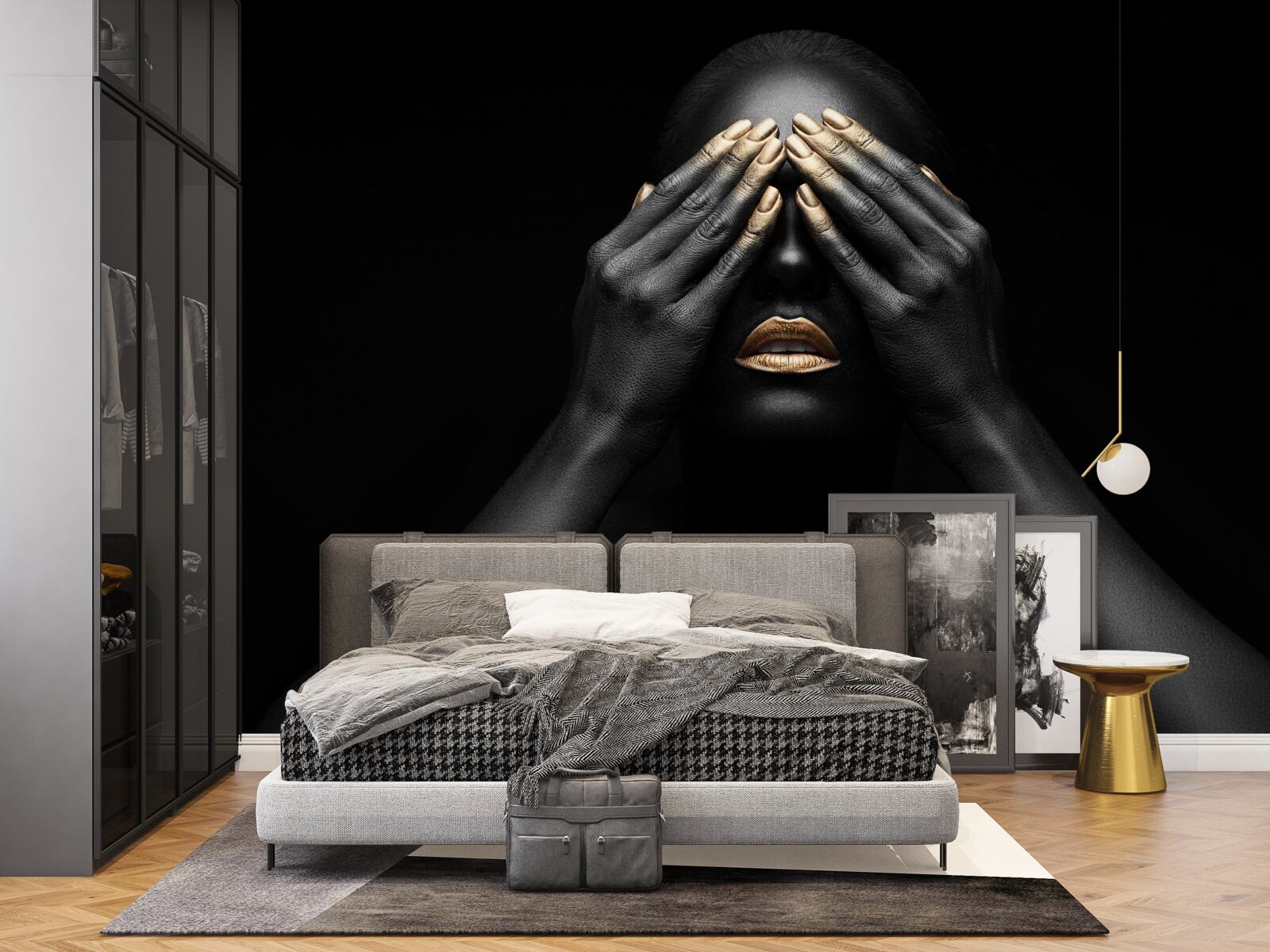 Fototapeta dievča si zakrylo oči rukami