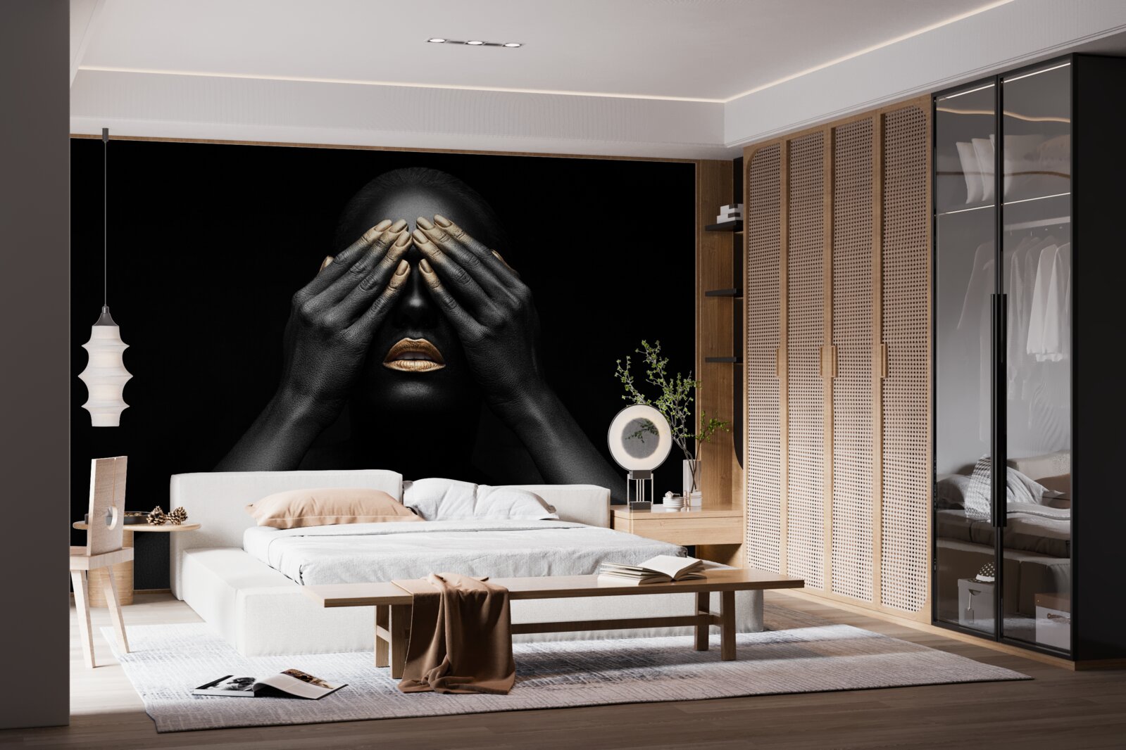 Fototapeta dievča si zakrylo oči rukami