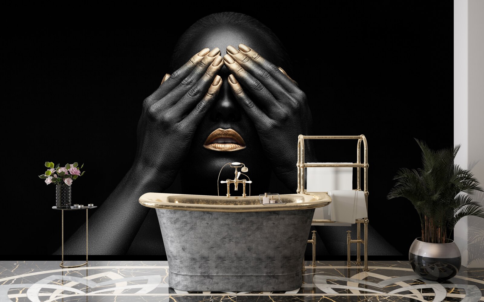 Fototapeta dievča si zakrylo oči rukami