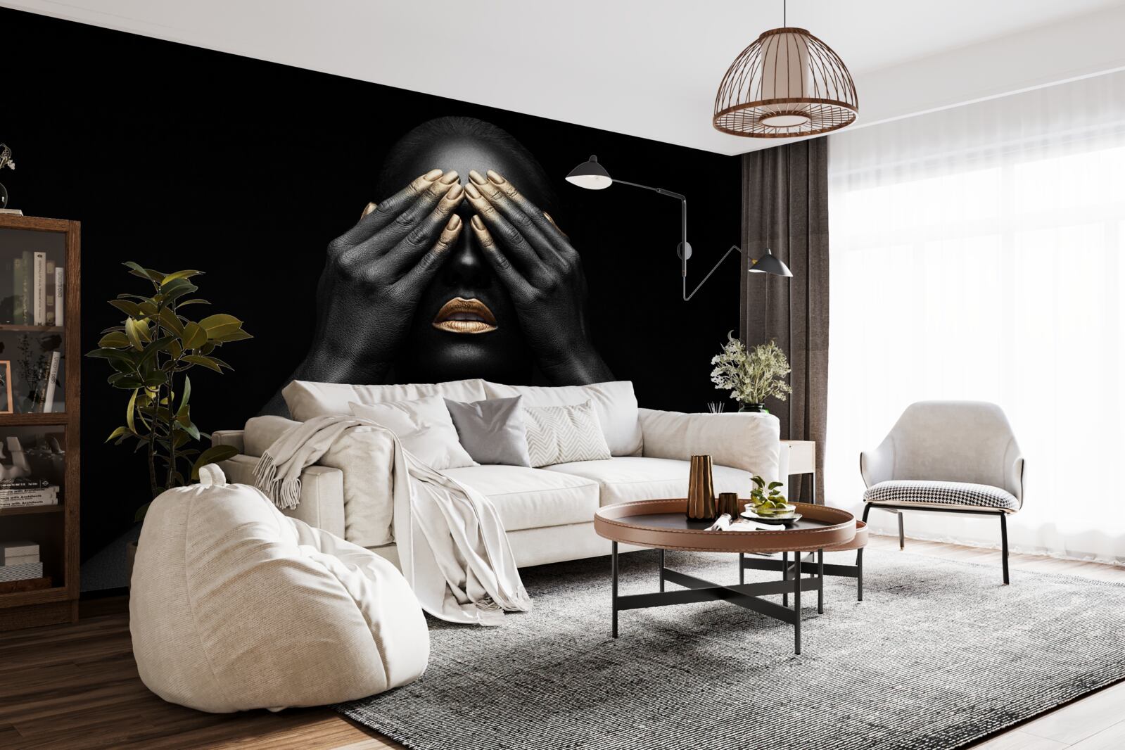 Fototapeta dievča si zakrylo oči rukami