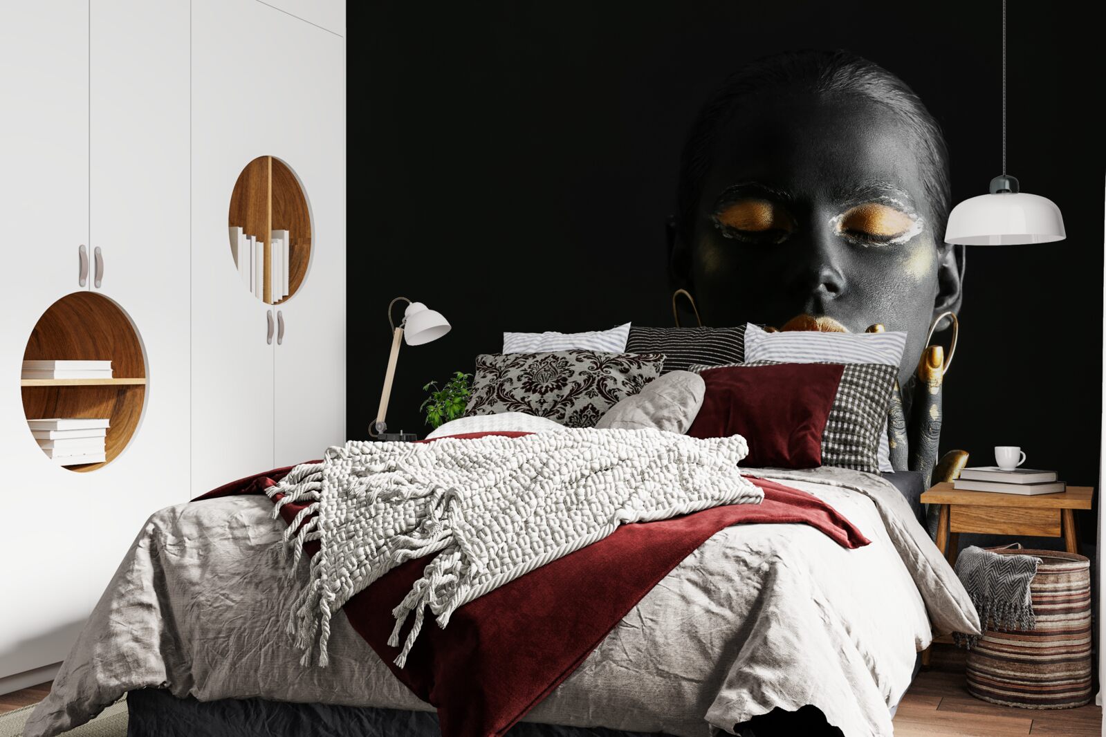 Fototapeta žena so zovretými perami