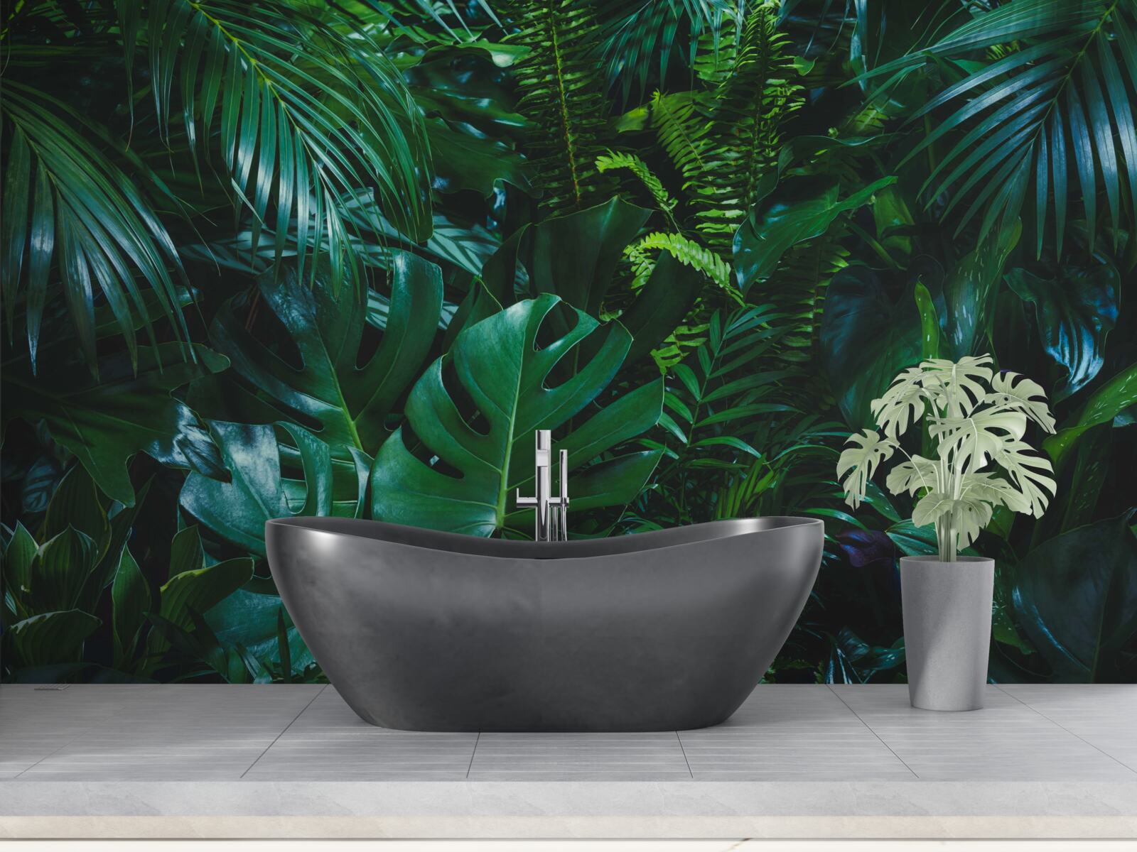 Fototapeta trópy sú pokryté sviežou zelenou flórou