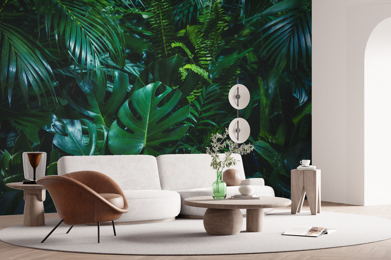 Fototapeta trópy sú pokryté sviežou zelenou flórou