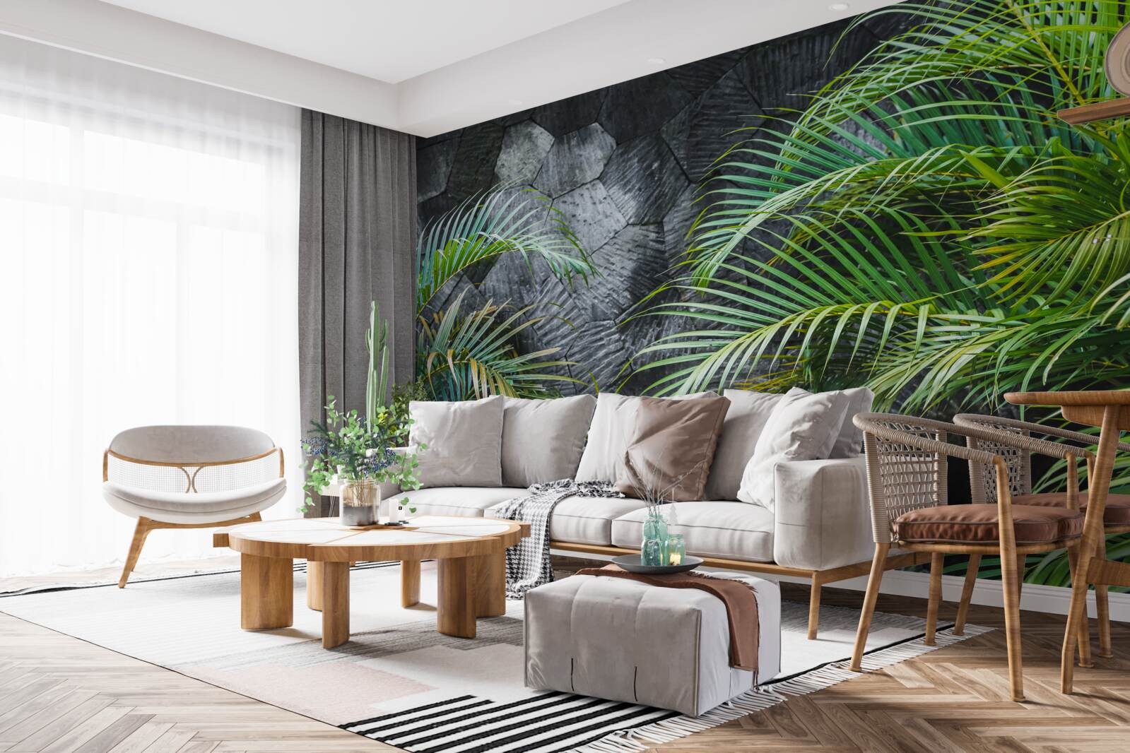 Fototapeta papraď odchádza do hmlistej noci