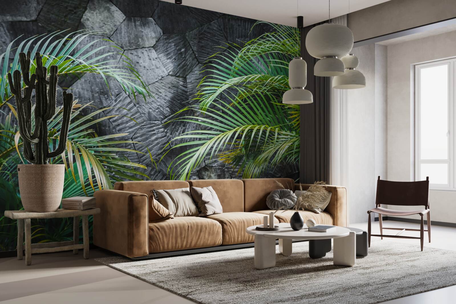 Fototapeta papraď odchádza do hmlistej noci