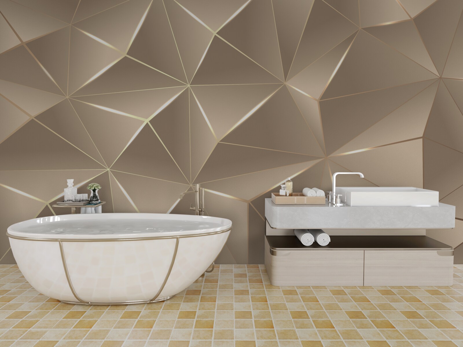 Fototapeta 3d textúry na svetlom pozadí