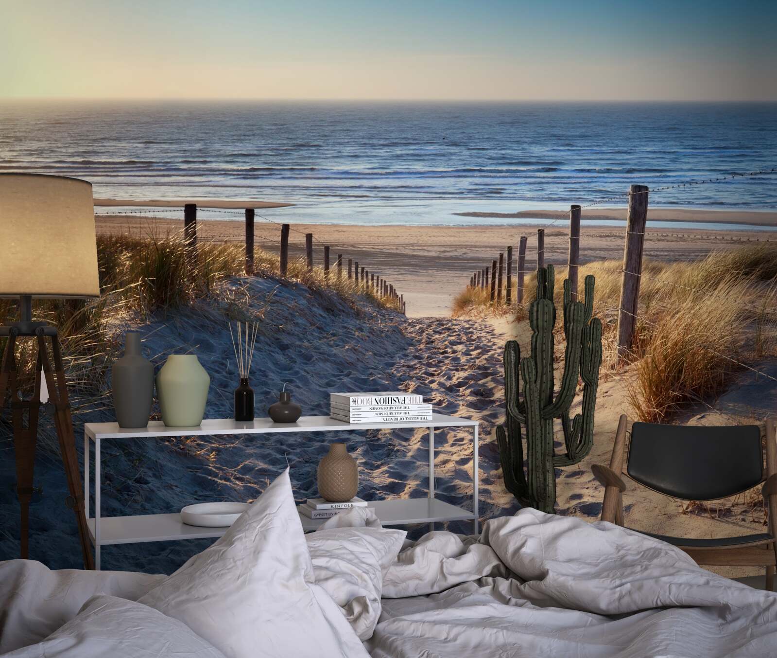 Fototapeta pokojný oceán a pláž s jemným pieskom