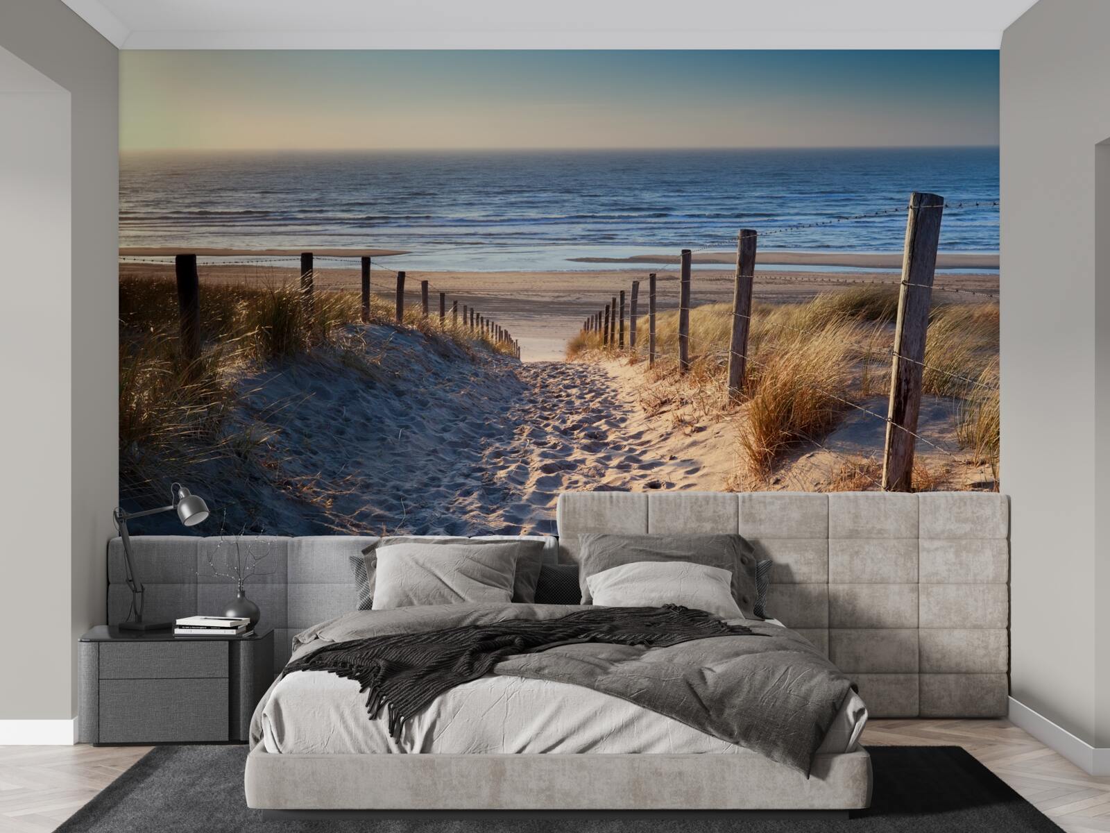 Fototapeta pokojný oceán a pláž s jemným pieskom