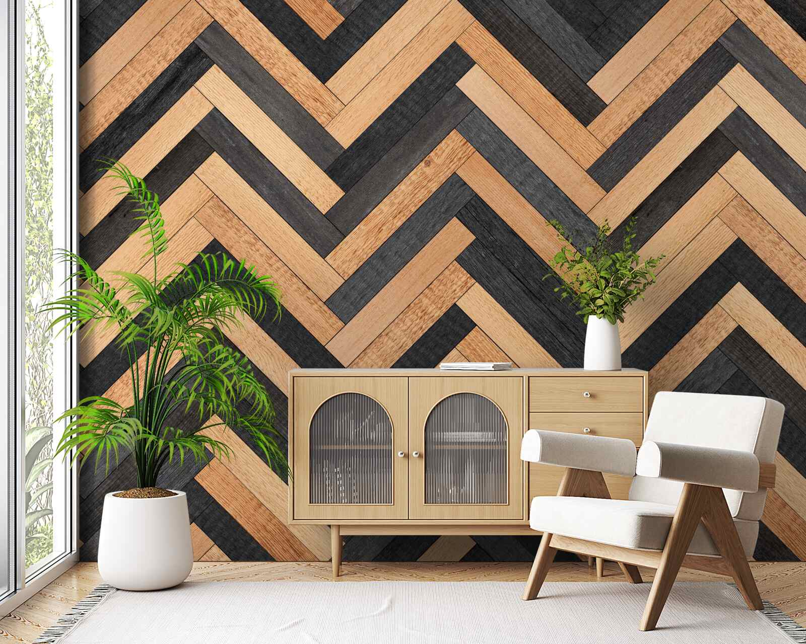 Fototapeta parkety vo svetlých a tmavých odtieňoch