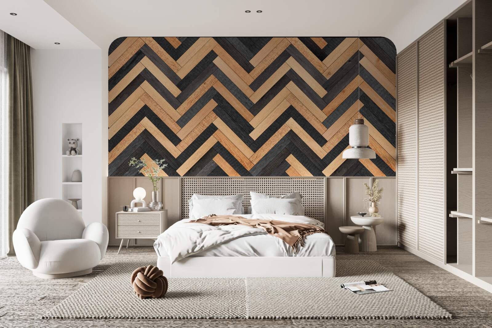 Fototapeta parkety vo svetlých a tmavých odtieňoch