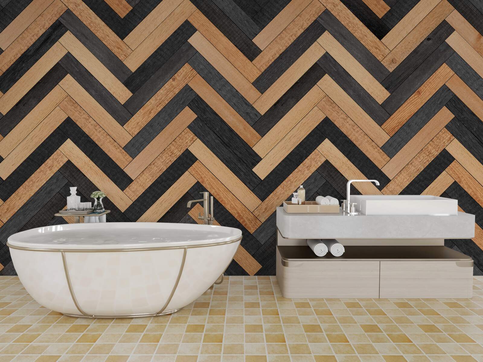 Fototapeta parkety vo svetlých a tmavých odtieňoch